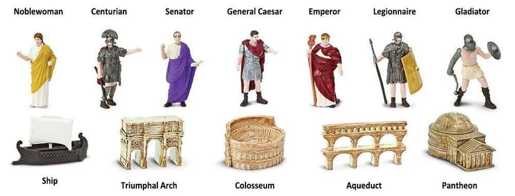 Safari Ltd Ancient Rome Super TOOB, 3 Jahr(e), Ancient Rome Super, Mehrfarbig