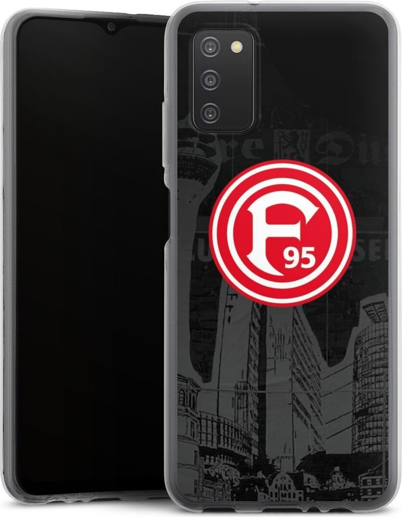 DeinDesign Handyhülle für Samsung Galaxy A03s Silikon Hülle Case Smartphone Schutzhülle Fortuna Düsseldorf Logo Offizielles Lizenzprodukt