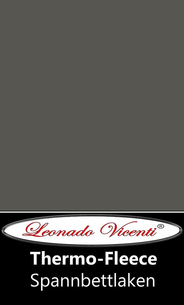 Thermofleece Spannbettlaken 120-130x200 cm Anthrazit Warm Produktbild 
