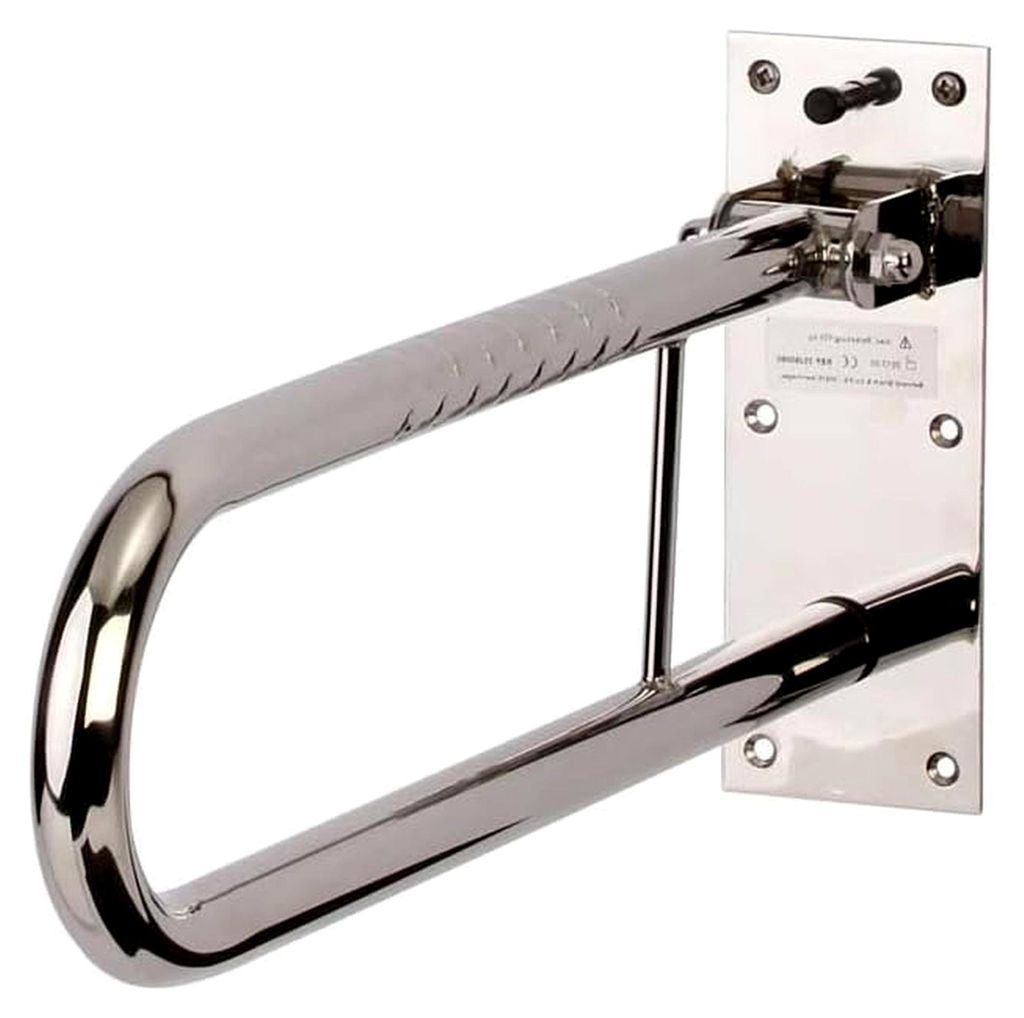 Behrend WC- und Toilettenaufstehhilfe klappbar Stützklappgriff Sicherheits-Haltegriff, 60 cm