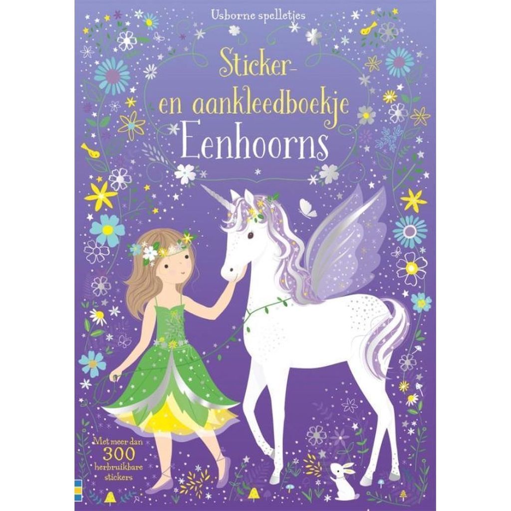 Sticker und Dressing -Broschüre Einhörner