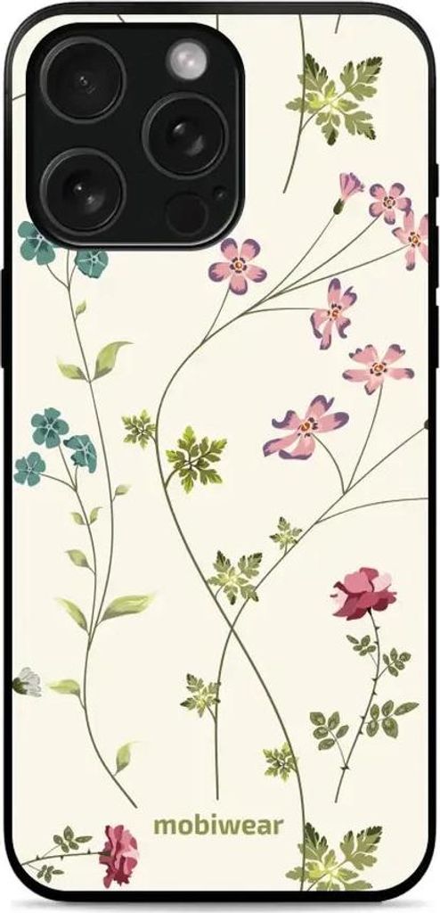 Handyhülle für iPhone 15 Pro, Mobiwear Glossy Case, Idyllische Blüte