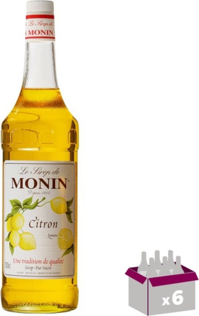 Lot de 6 Sirop Monin - Citron 1L