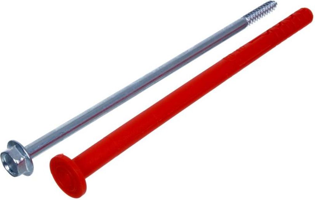 NAJDER Spreizanker mit Sechskantschraube SW13/T40, Wandanker, verzinkt 8x60 mm (10 Stück), für intensiven Einsatz, für Massivwände, Porenbeton