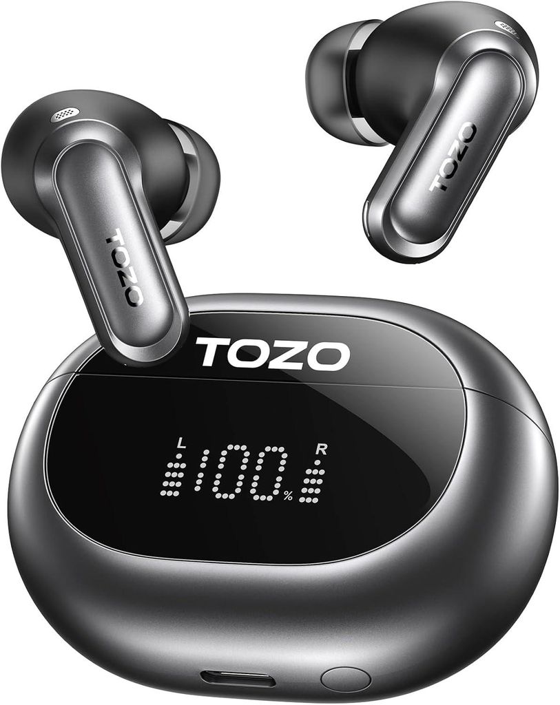 In Ear Kopfhörer Noise Cancelling,LADC LDAC Hi-Res Audio 80 Std AKK IPX8 Wasserdicht 2 Gerätekopplung,6 Mik, In Ear Noise Cancelling Trageerkennung