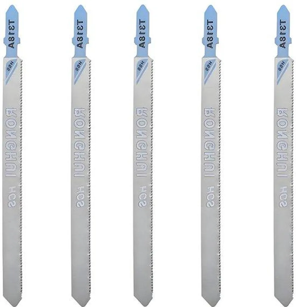 Allecto T318A Lame Scie Sauteuse Spéciale Métal à Coupe Rapide 5 Pièces