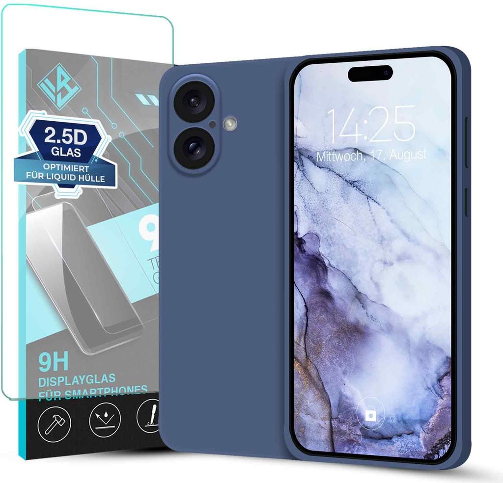Hülle für Apple iPhone 17 mit 9H Displayglas Displayschutz Produktbild 