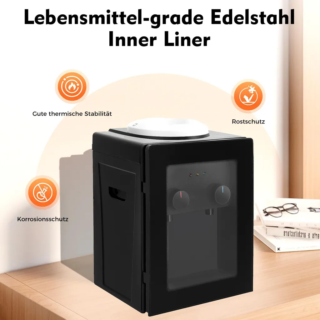 Distributeur d'eau chaude 550W et froide 75W - Modèle Compact 37cm