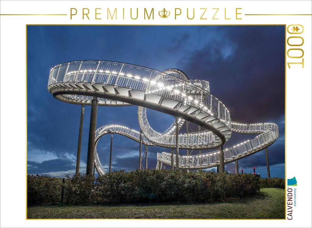 CALVENDO Puzzle Tiger and Turtel, Duisburg | 1000 Teile Lege-Größe 64x48cm Foto-Puzzle für glückliche Stunden