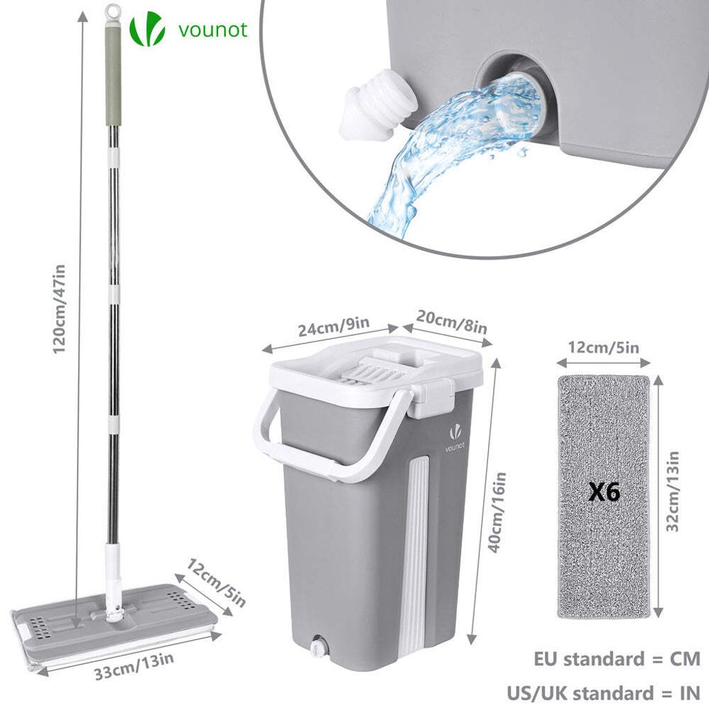 Bestnifly Wischmopp, Bodenwischer Set Mit 2 Mikrofa Produktbild-Vorschau 3