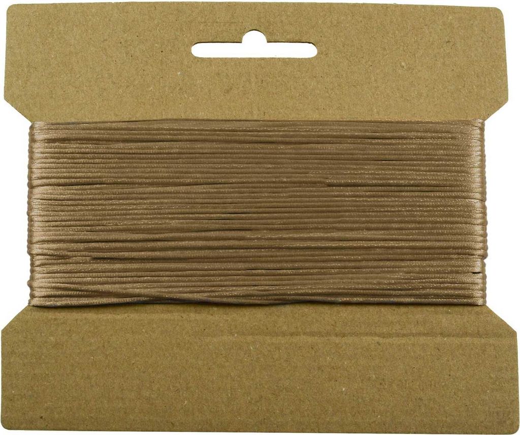 25m Satinschnur Flechtschnur Satinkordel Kumihimo, 1 o. 2mm Durchmesser Farbwahl