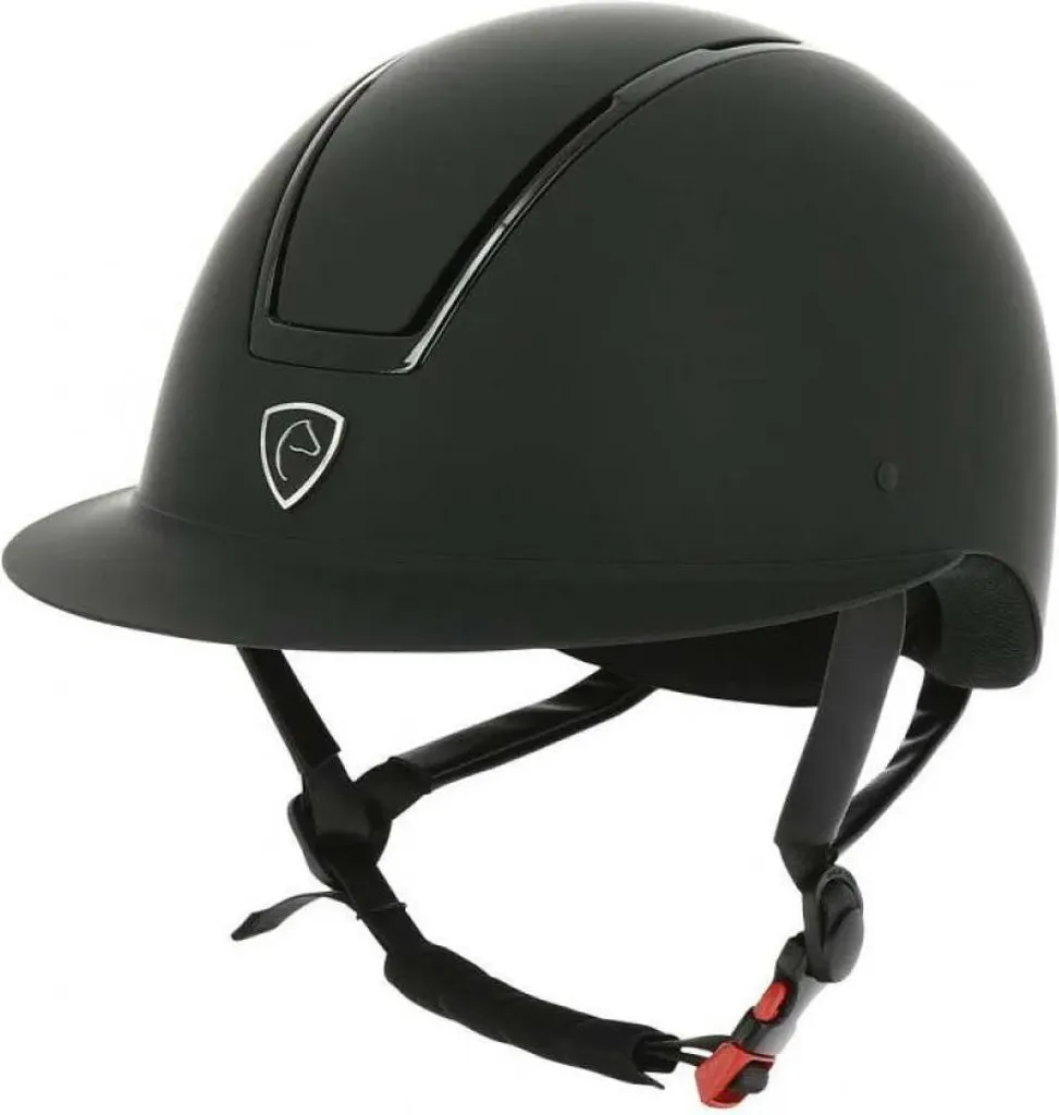 Casque de protection Equithème Glint Mat Noir - Finition Mate et Ajustable