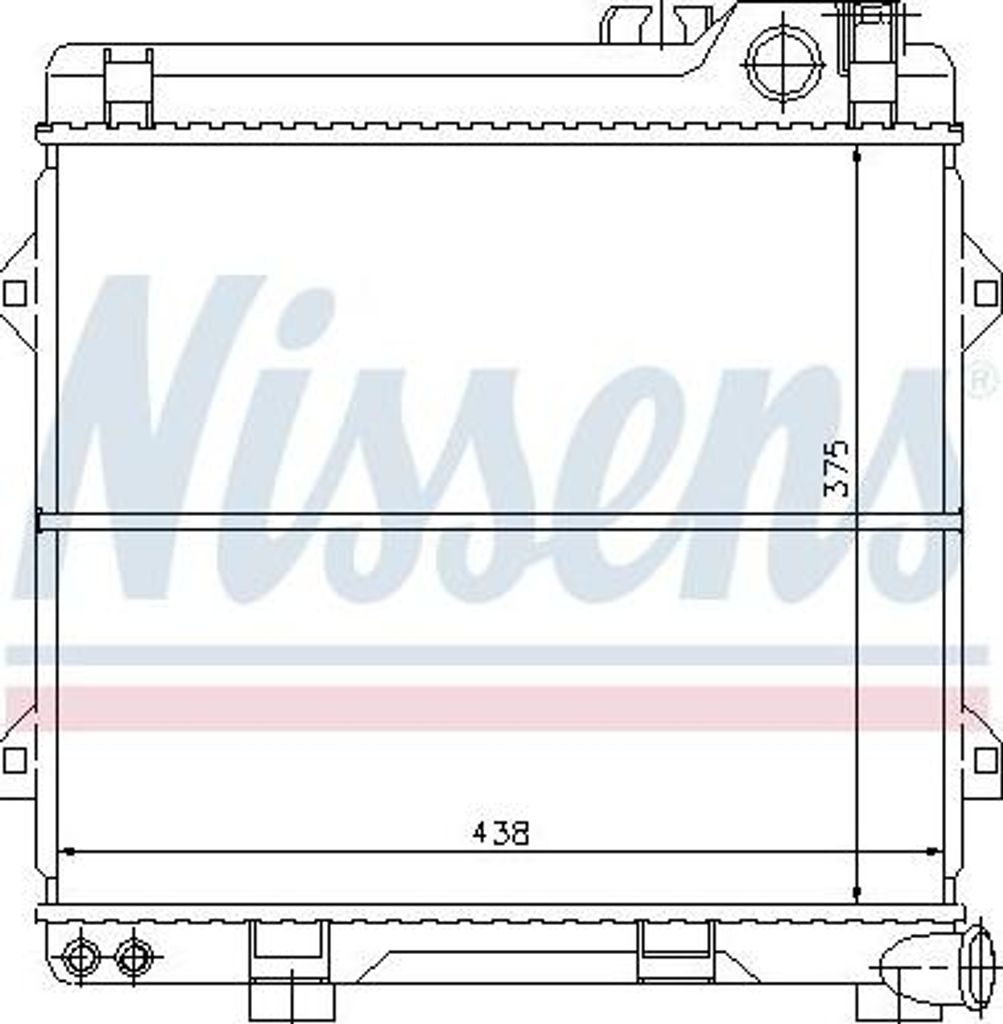 NISSENS 60639 Motorkühler OE 1468083 kompatibel mit 3er E30