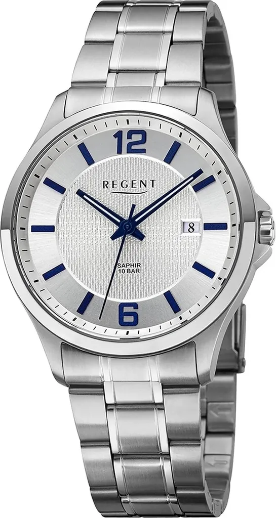 Montre Homme Bracelet Métallique Argent Regent à Quartz Modèle D2URF1525