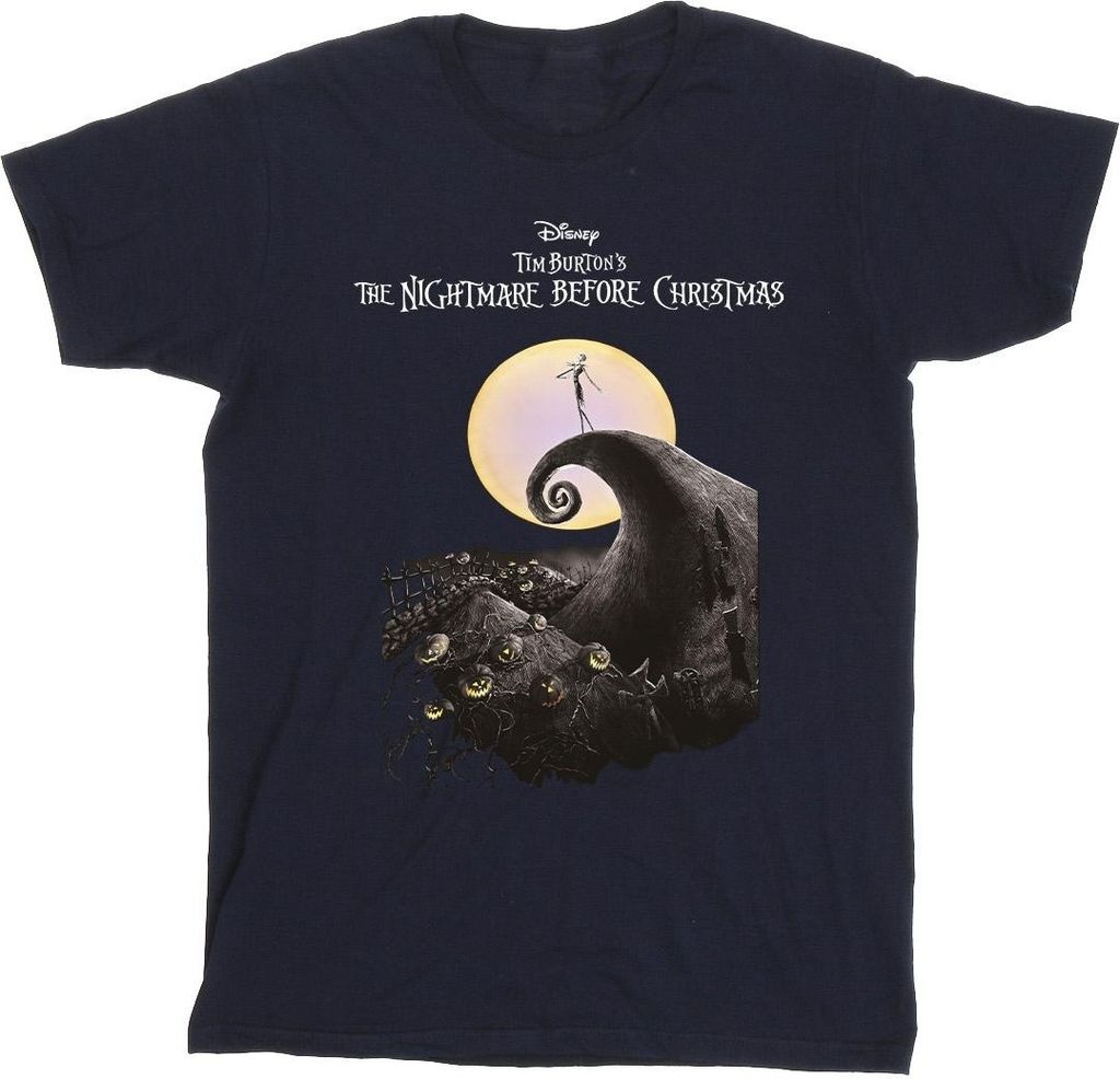 The Nightmare Before Christmas - T-Shirt für Herren BI43830 (5XL) (Marineblau)