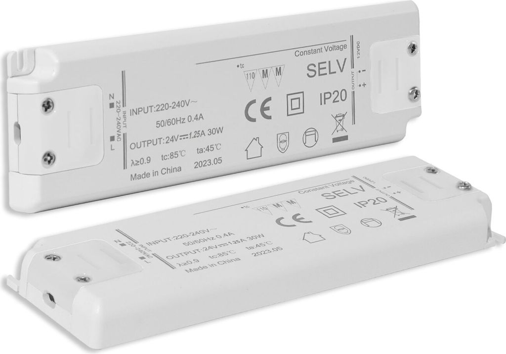 ISOLED LED Trafo 24V/DC, 0-30W, ultraflach, SELV 116136 Produktbild 