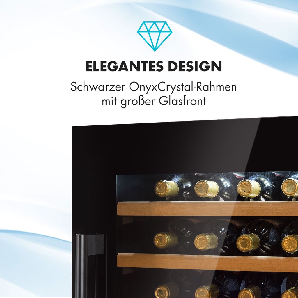 Klarstein Weinkühlschrank 2 Zonen, 132L Produktbild 7