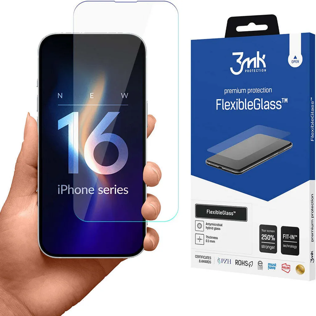 Vetro Flessibile iPhone 16 Plus 3Mk - Risparmia sulle Riparazioni - 6