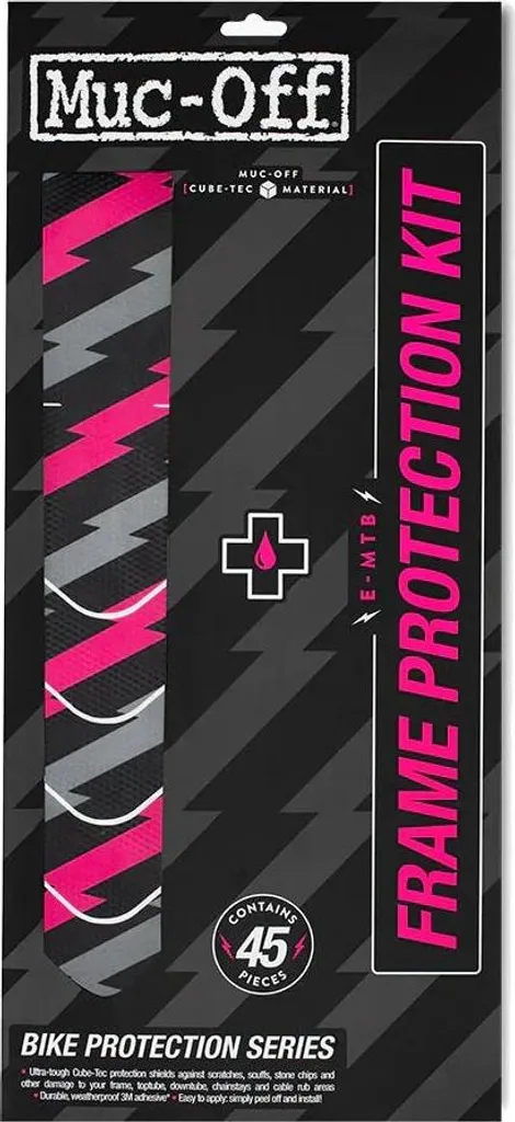 Muc-Off Frame Protection Kit E-MTB Bolt Pink - Protection cadre vélo