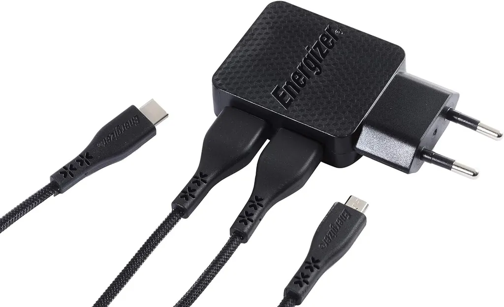 Chargeur Secteur Energizer HardCase Ultra Résistant + 2 Câbles Inclus - 3