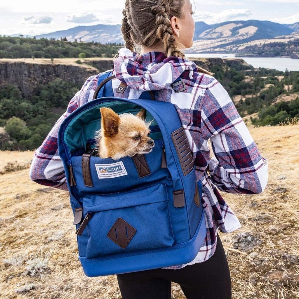 Kurgo Nomad Carrier Backpack Hunderucksack , Farbe:blau