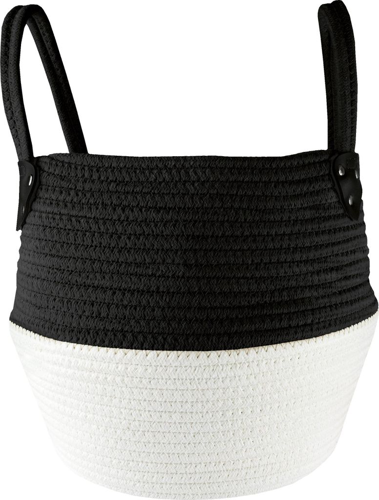 Kleine Wolke Aufbewahrungskorb PATCH Schwarz XL