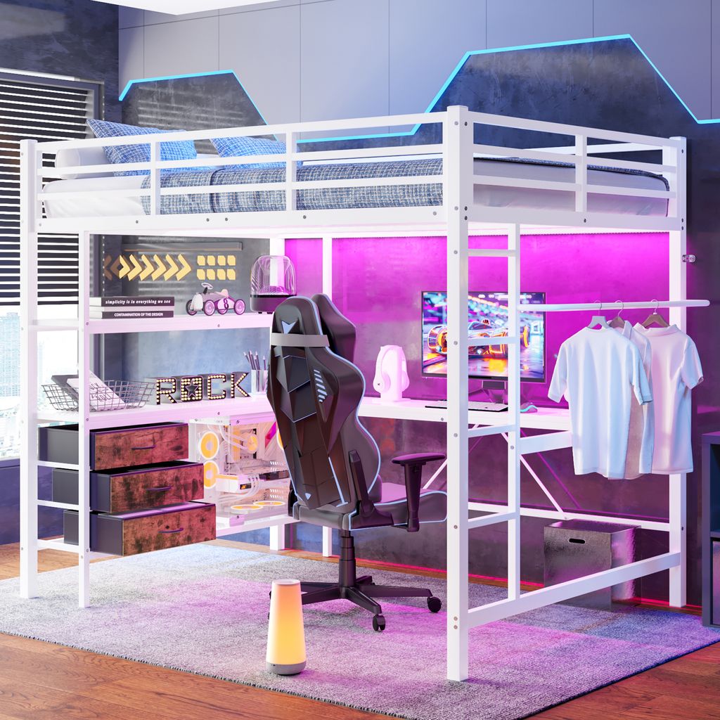 okwish Dětská postýlka 140x200cm Dětská postýlka Kovová s Obrázek produktu 