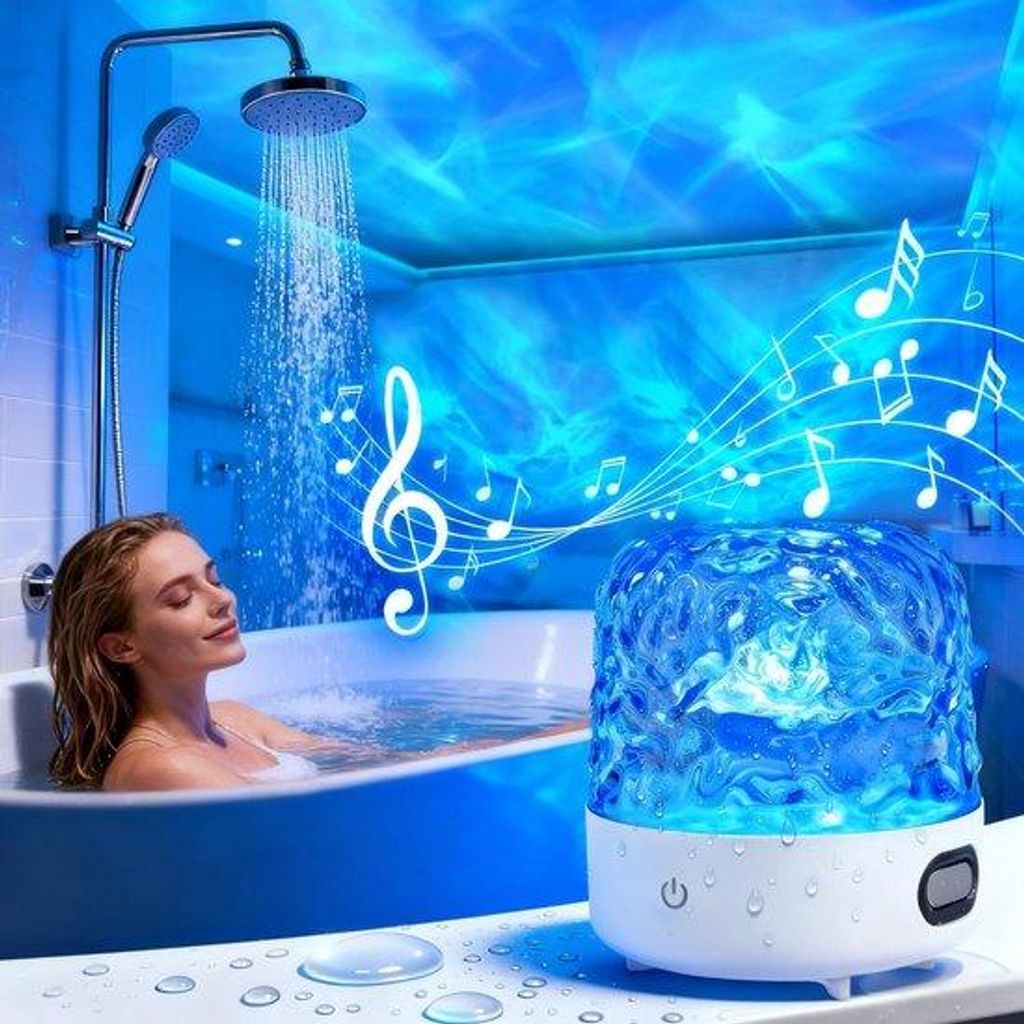 Lampe de douche résistante à l'eau avec haut-parleur Image du produit 