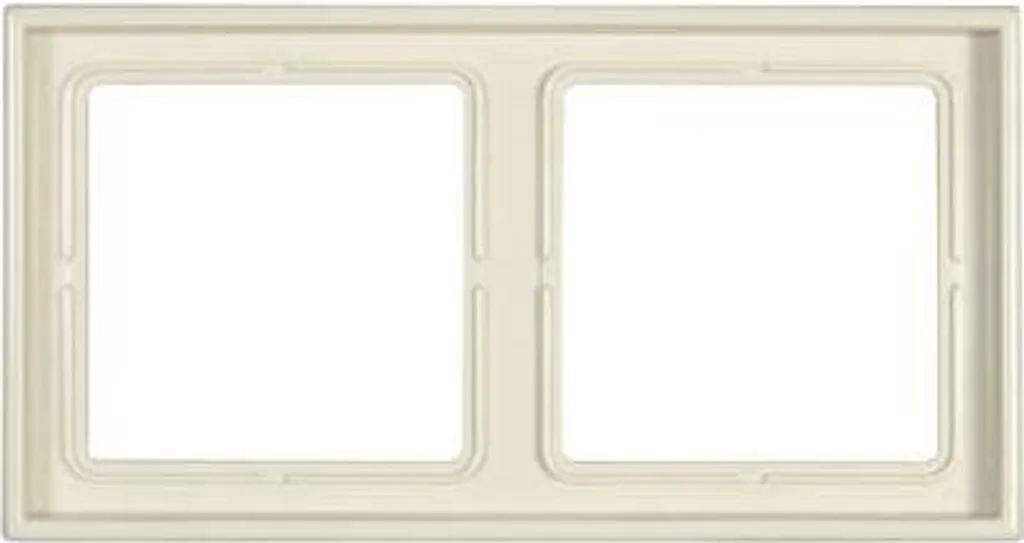 Plaque de Finition 2 Postes JUNG LS982W Blanc Crème Série LS 990 Design