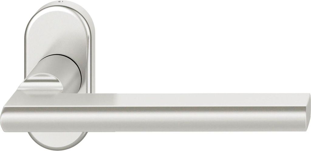 FSB Rahmentürdrücker 09 1035 Hochhaltefeder B ovale Rosette Aluminium silber