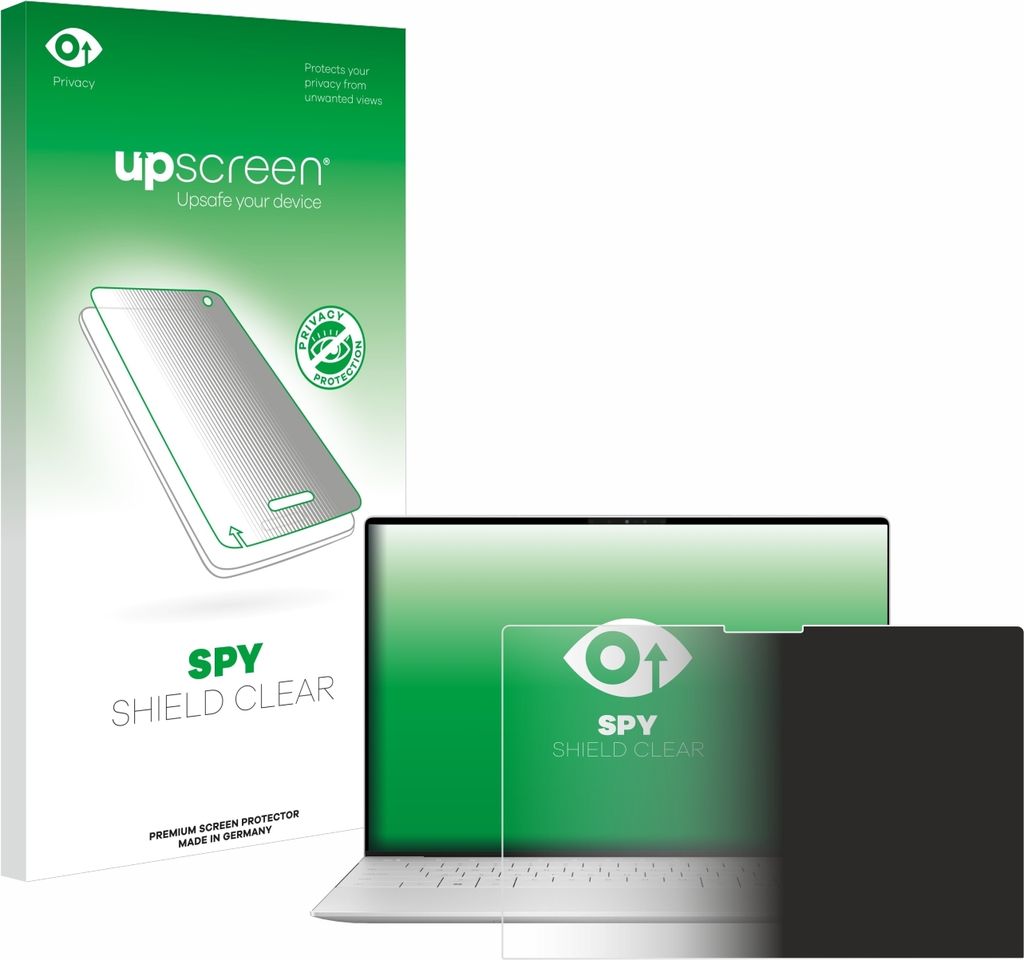Für Dell XPS 13 9340 2024 Sichtschutzfolie Schutzfolie upscreen Anti-Spy Privacy Sichtschutz Blickschutz Display Schutz Folie Blaulichtfilter