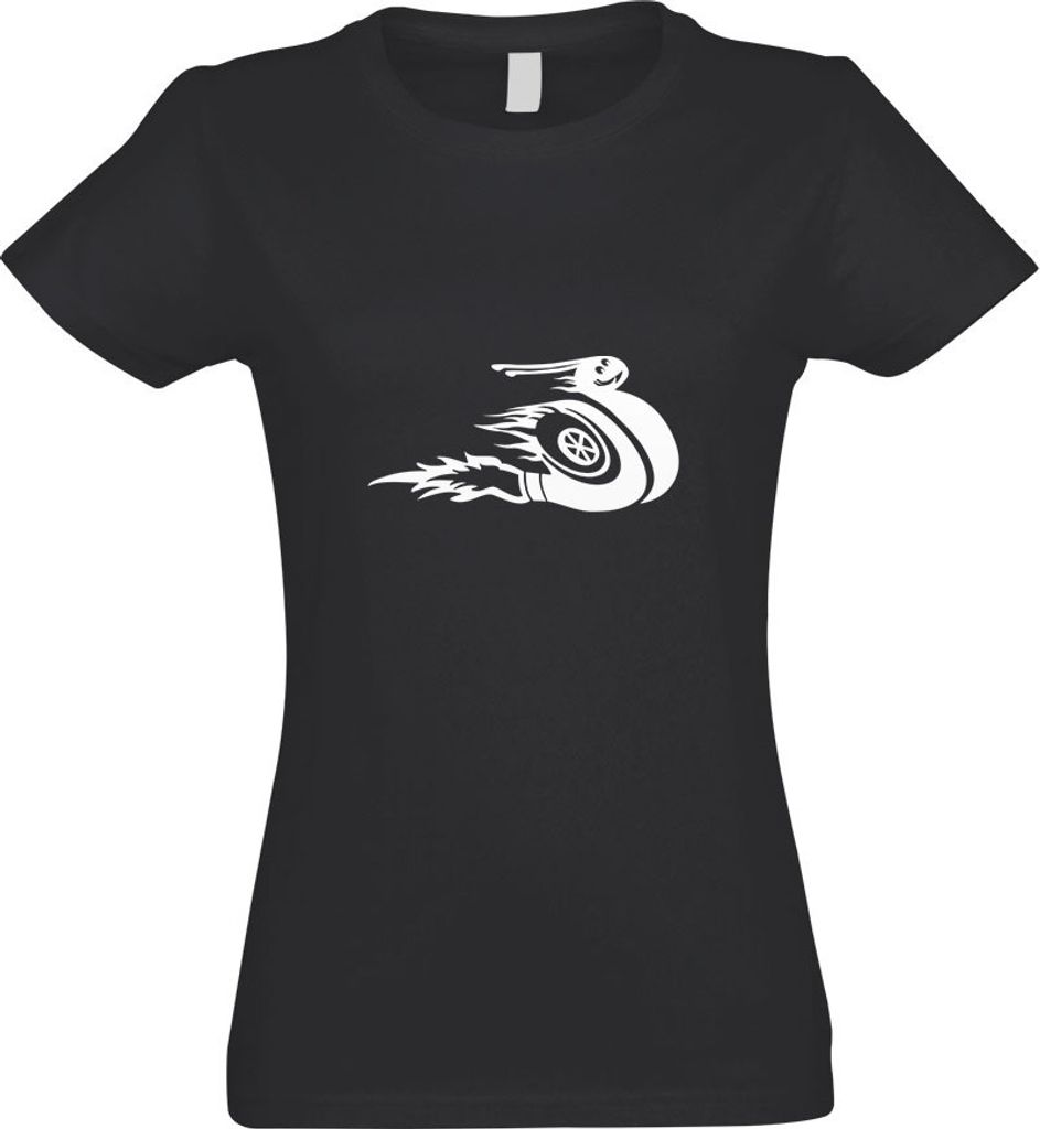 Kiwistar - T-Shirt tailliert - Damen - Graphit - Turboschnecke - Speed - Turbo - mit Motiv Bedruckt - Funshirt Design - Sport - Freizeit - Damen - M
