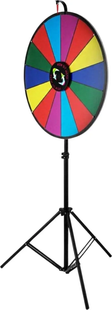 Roue de la Fortune 61cm à 14 Cases Personnalisables - Jeu de Hasard