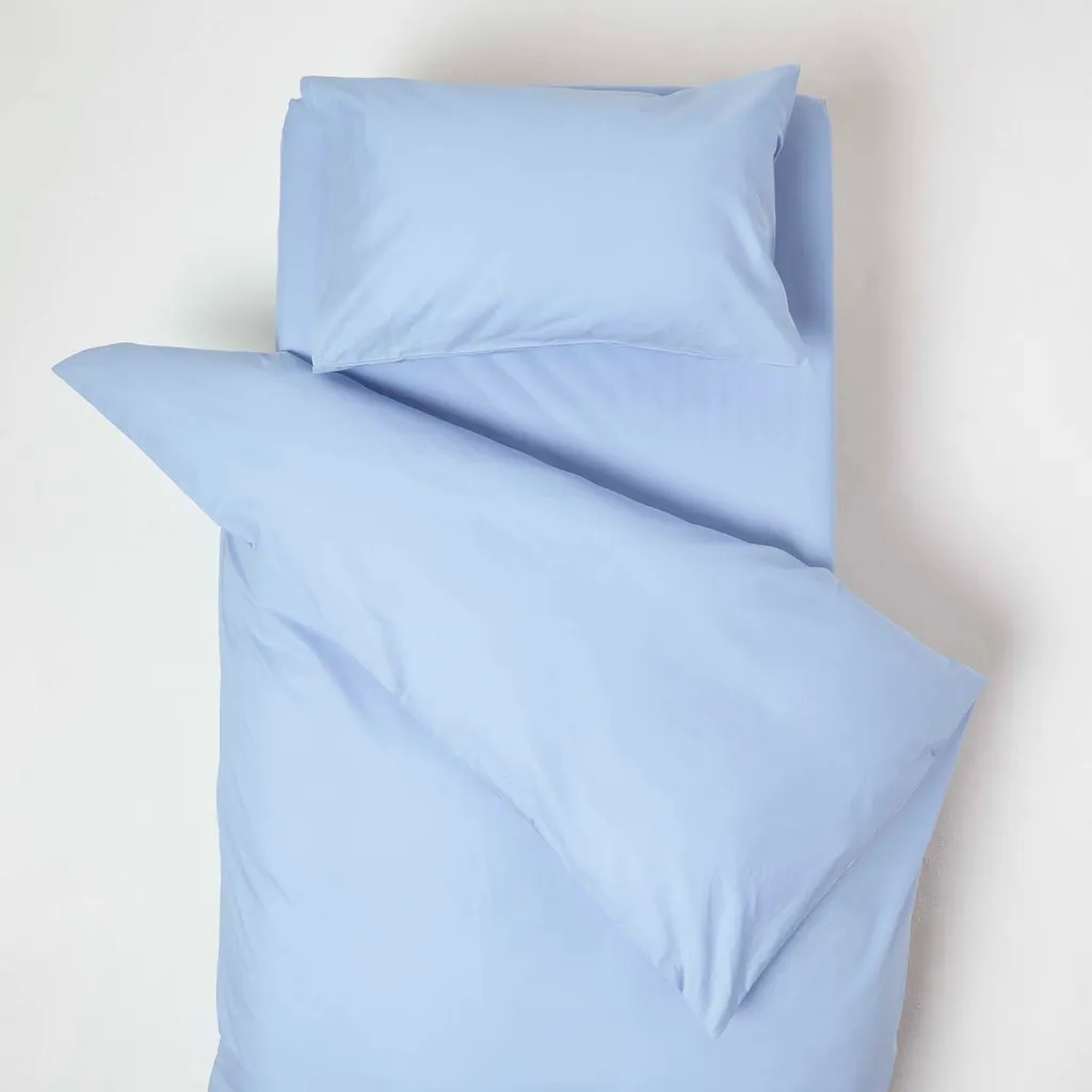Set Copripiumino Bambini HOMESCAPES Blu Navy 200 Fili Cotone Puro