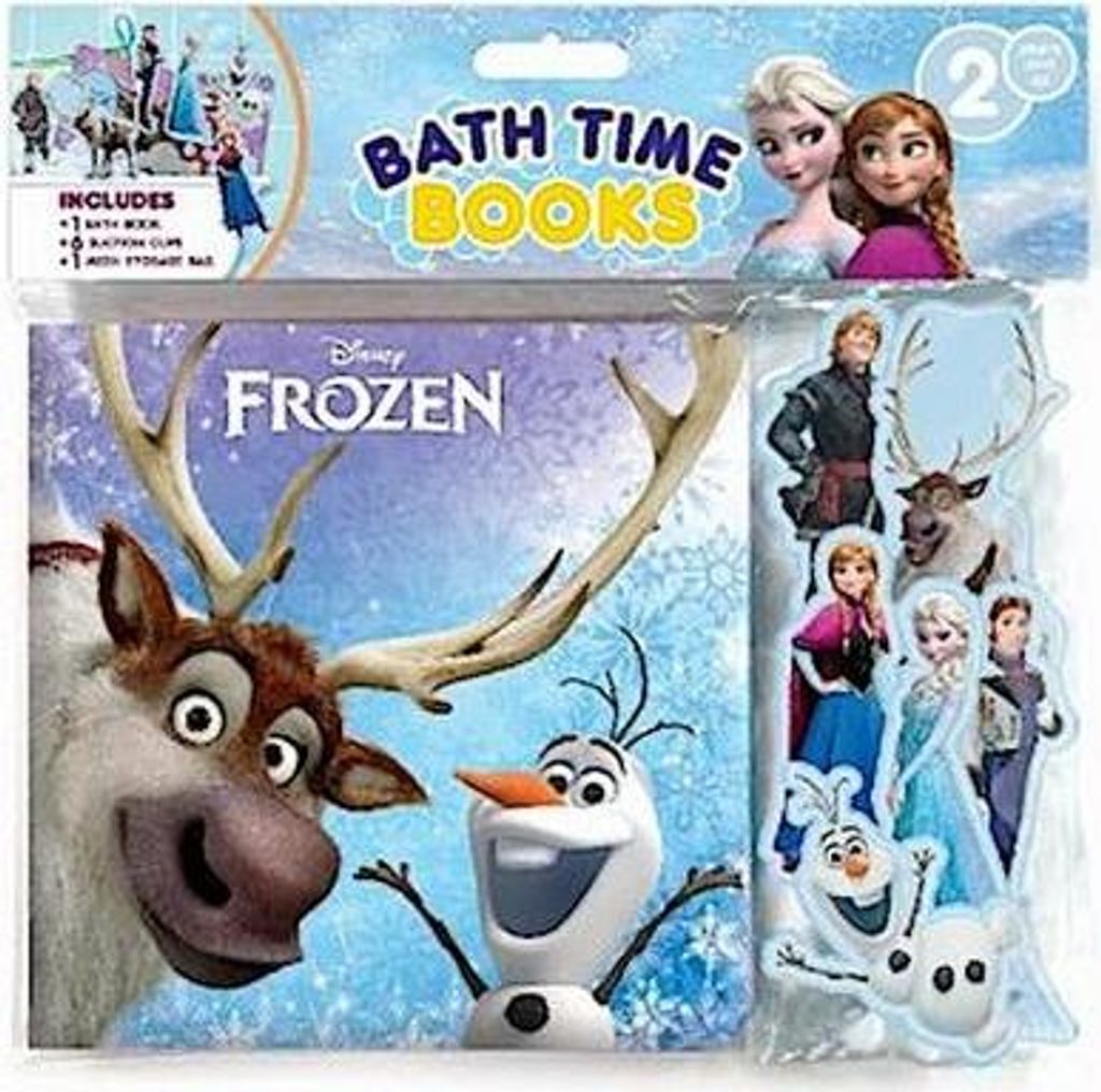 Eiskönigin 2, Badebuch + 6 Spielfiguren + 1 Aufbewahrungsnetz