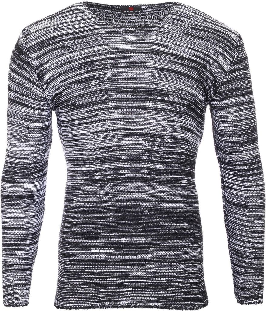 Reslad Strickpullover Herren-Pullover Melange Look Produktbild 