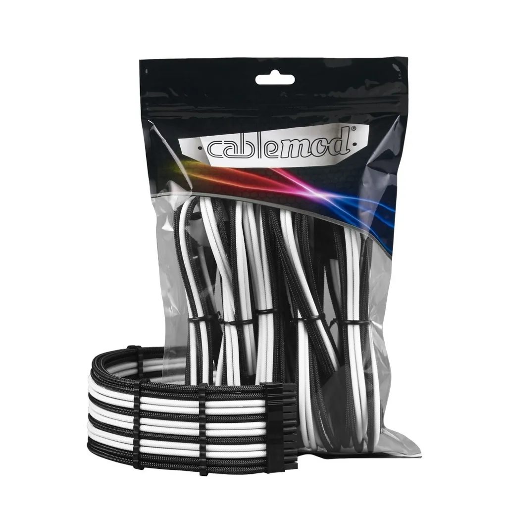 Câbles Extension CableMod ModMesh Noir et Blanc pour Cable Management