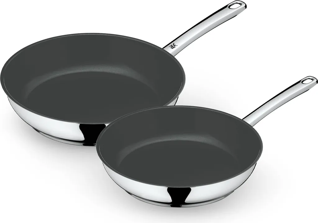 Set Padelle Antiaderenti WMF Devil 24 e 28 cm - Acciaio Lucido