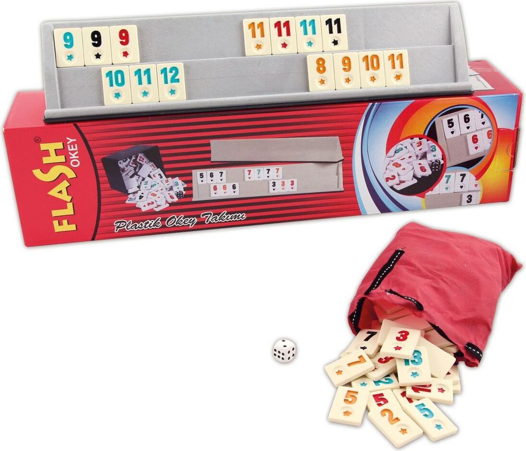 Star Oyun Brettspiel Flash Okey Set