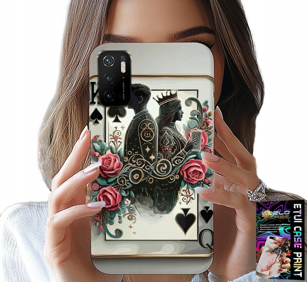 Fall Für Xiaomi Poco M3 Pro 5G - Karte Königin Pokerkarte + Glas