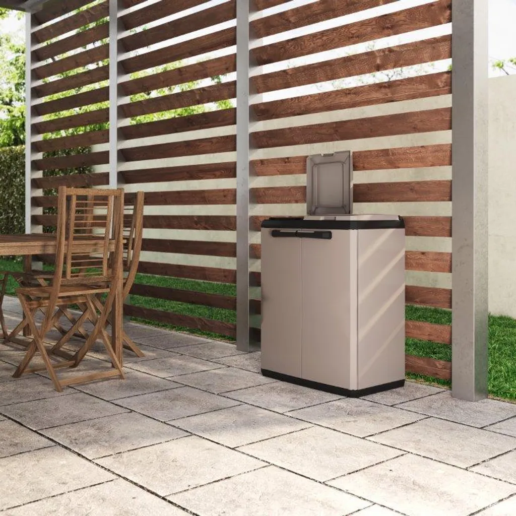 Armoire de recyclage Keter Split double ouverture - Capacité 220L - 5