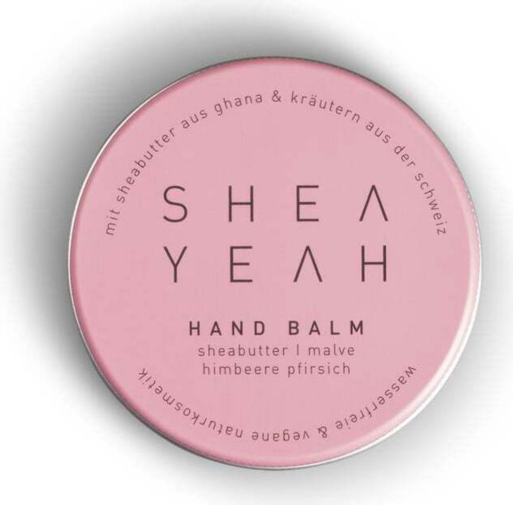 SHEA YEAH Hand Balm Himbeere Pfirsich 40g Wasserfrei vegan Produktbild 4