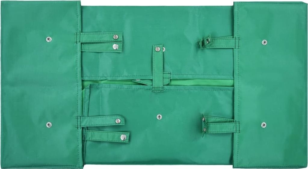 vidaXL Garniture pour chariot de jardin Vert Tissu Image du produit 