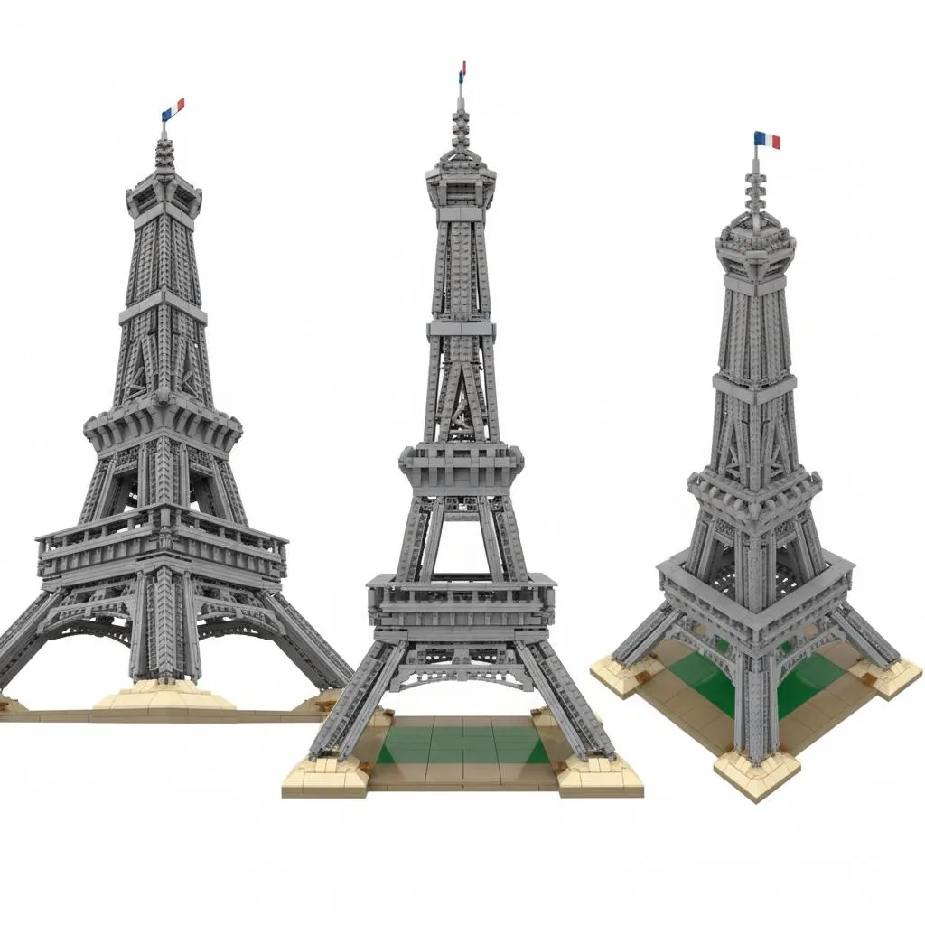 La Tour Eiffel de Paris COIL 3097 Pièces Blocs de Construction Maquette