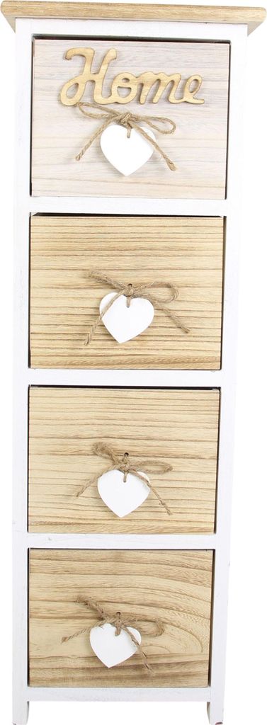 Schmale Kommode Home Holz 4 Schubladen Produktbild 