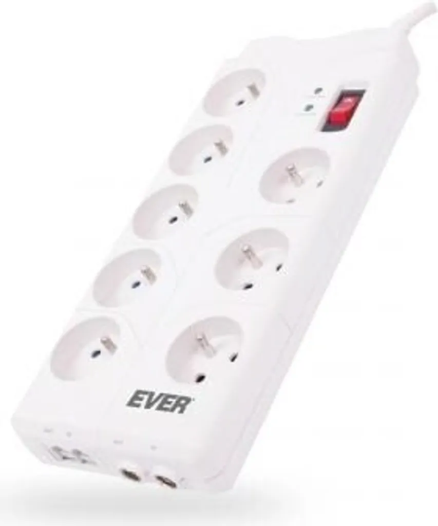 Évitez la surcharge avec le PDU 8 prises Ever T/LZ05 Blanc haute sécurité