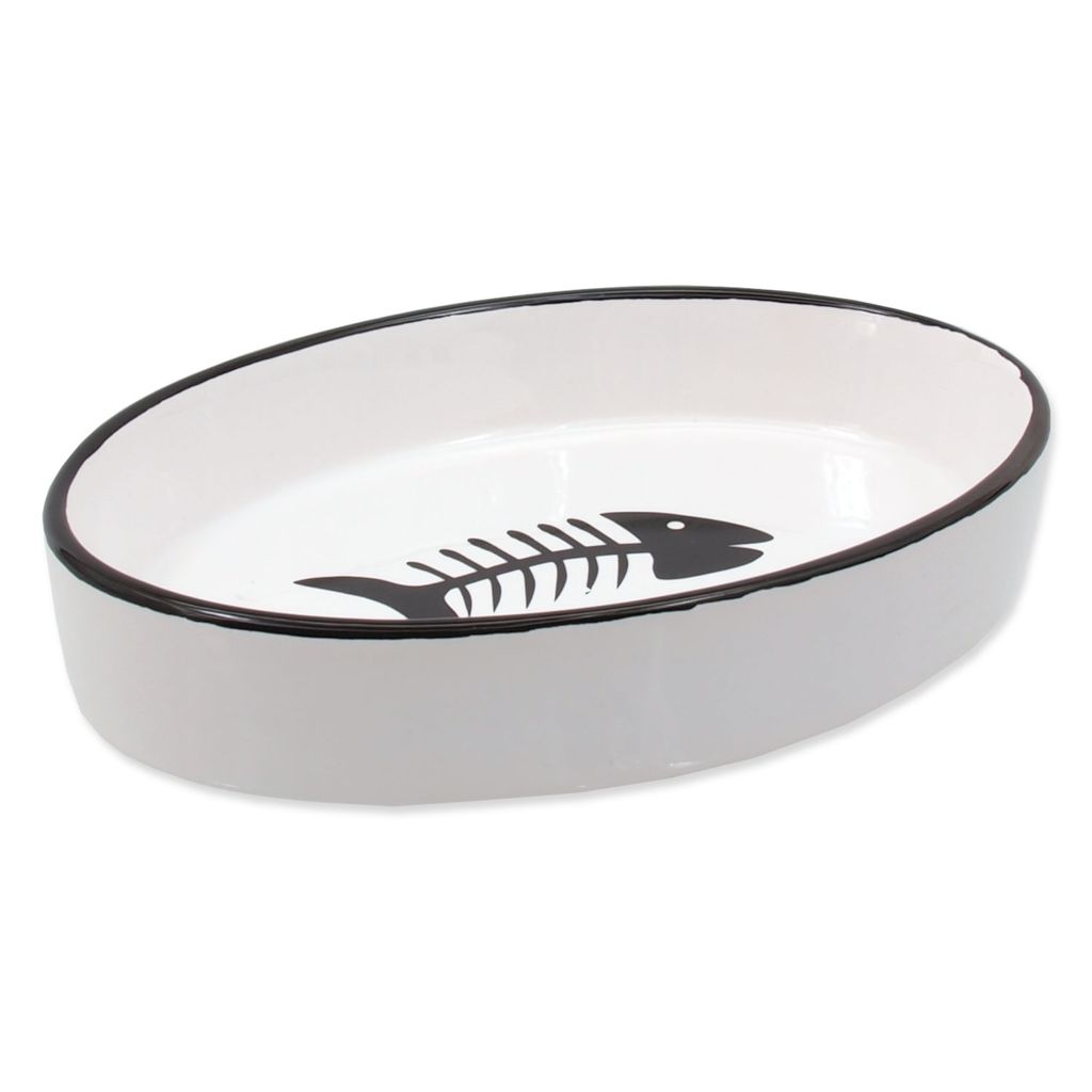 Miska MAGIC CAT keramická oválná s rybkou 16 cm 1 ks Obrázek produktu 