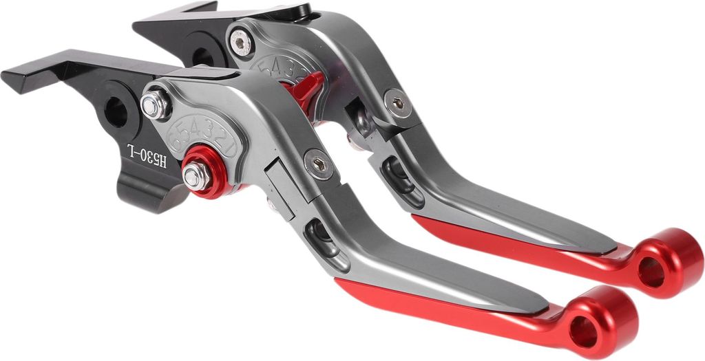 Kurz Lang Bremse Kupplung Hebel für Yamaha TMAX560 2019-2020 Verstellbarer Motorrad Lenker Bremshebel Aluminium Legierung Titanium Griff Rot Ende