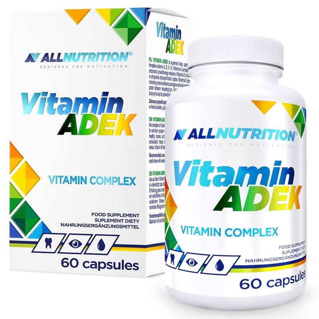 ALLNUTRITION Vitamin ADEK 60 capsules / Multivitamine / Ein Produktbild 