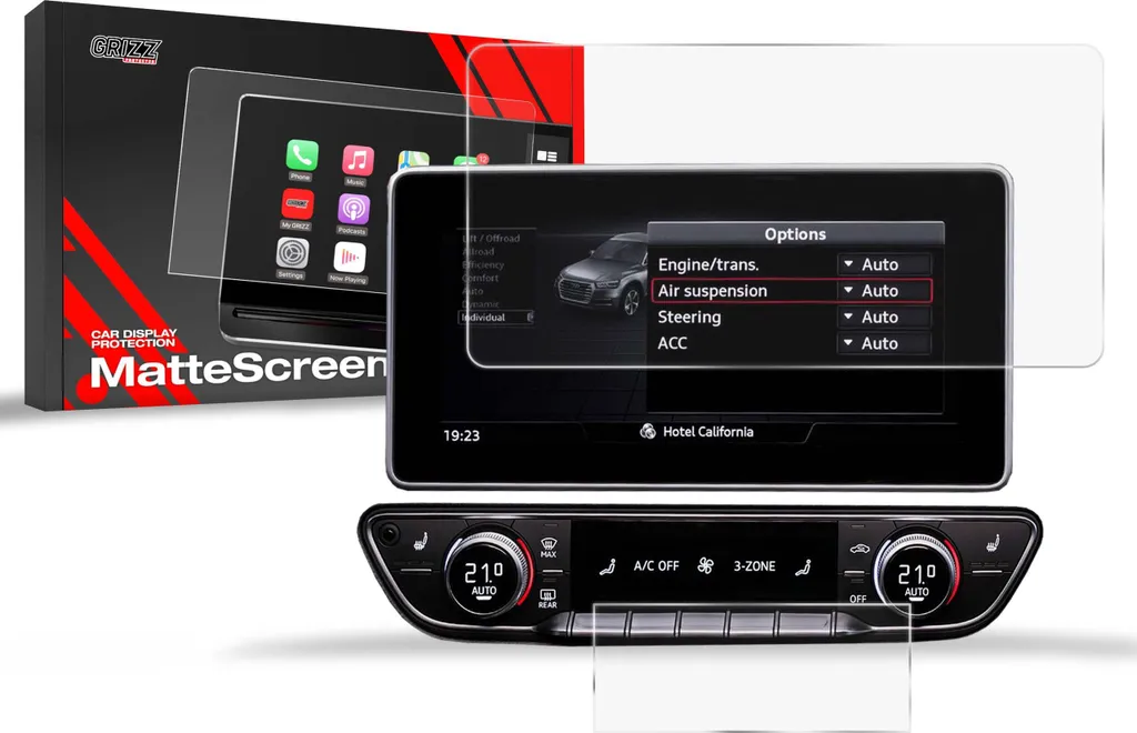Audi A4 B9 Screen Protector GrizzGlass CarDisplay 8,3" 2020-2024